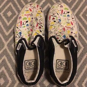 VANS shoes with beauty / makeup print